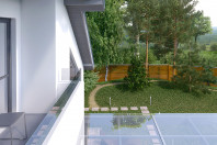 Проект загородного жилого дома с террасой