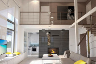 Дизайн-проект интерьера жилого дома со вторым светом