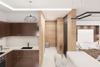 Дизайн-проект интерьера квартиры-студии минимализме